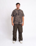 Carhartt WIP S/S Feather Tree T-Shirt Camo Feather Tree, Khaki garment dyed L