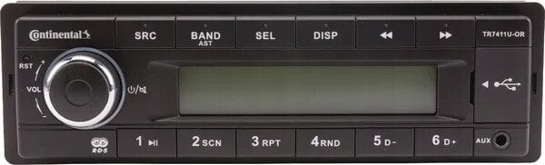 Continental Continental TR7411U-OR FM RDS tuner AUX/USB 12V short shaft