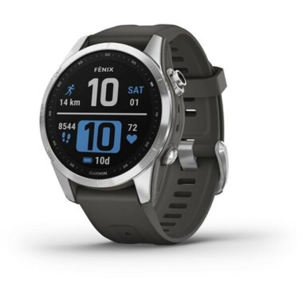 Garmin Fenix 7S strieborno-šedá / Chytré hodinky / GPS / 1.2 "/ mapy / BT / WiFi / 10 ATM (010-02539-01)