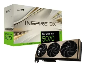 MSI GeForce RTX 5070 12G INSPIRE 3X OC zlatá / 12GB GDDR7 / PCI-E / 3x DP / HDMI (GeForce RTX 5070 12G)