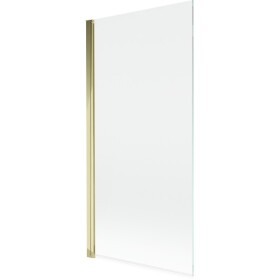 MEXEN - MIST vaňová zástena 90x150 cm 6mm 1-s, zlatá, číra 8A9-090-001-50-00