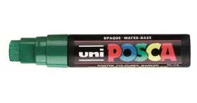 POSCA PC-17K tmavo zelená / Akrylový popisovač / hrot dláto / šírka stopy 15 mm (186363)