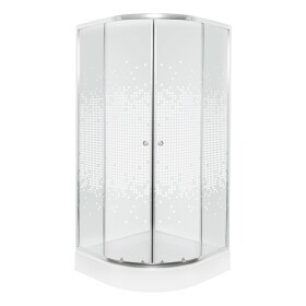 KERRA - Sprchovací kút s vaničkou Pixel XN 80 (biely) 5907548117984