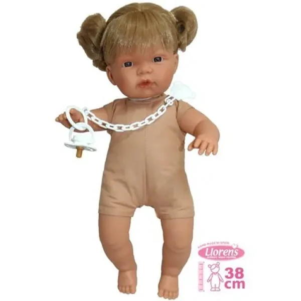 Llorens 383J JOELLE - realistická bábika so zvukmi a mäkkým látkovým telom - 38 cm