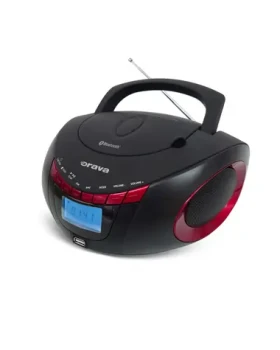 Orava RCD-813 červená / Rádio CD prehrávač / FM / USB / AUX / Bluetooth / 2x2W repro (RCD-813 R)