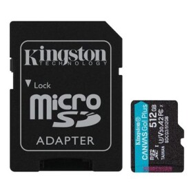Kingston Canvas Go! Plus microSDXC 512GB s adaptérom / UHS-I V30 / U3 / Class 10 (SDCG3/512GB)