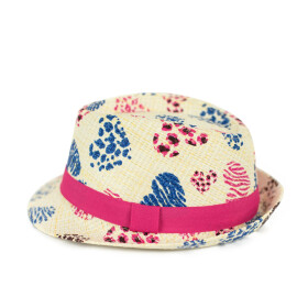 Dámsky klobúk Art Of Polo Hat cz20121 Ecru/Raspberry UNI