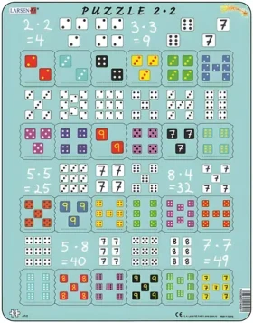 LARSEN Puzzle Násobenie s kockami