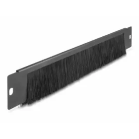 DeLock Kefová lišta univerzálna 350 x 55 mm čierna / Kefová lišta / Montážna sada / Kov, nylon (66293)