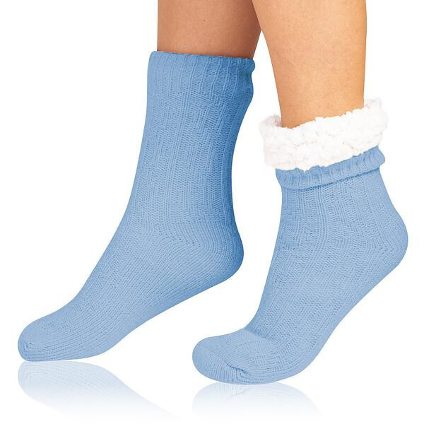Extrémne teplé ponožky EXTRA WARM SOCKS Light blue - BELLINDA 38/39 světle modrá