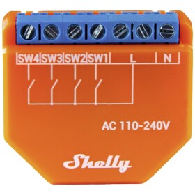 Shelly Plus i4 Shelly radič Wi-Fi, Bluetooth; Shelly Plus i4