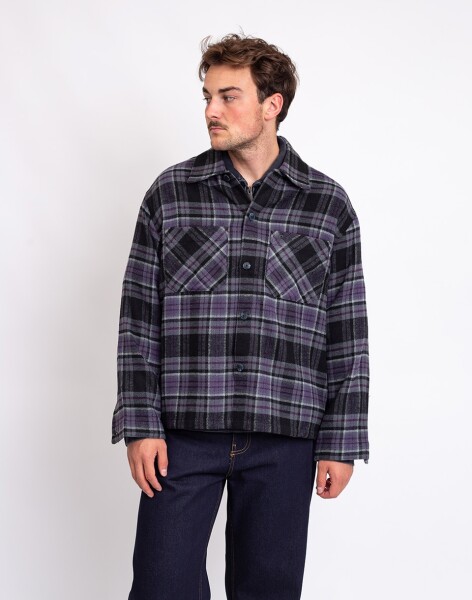 Carhartt WIP L/S Parson Shirt Parson Check, Shady Purple S