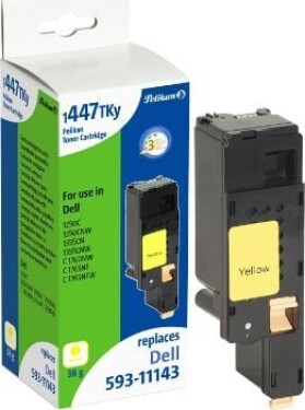 Pelikan Toner Dell 593-11143 comp. 1447TKy yellow - 4245601