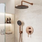 REA - Podomietková sprchová sada Foster Brush Copper + BOX REA-P7621