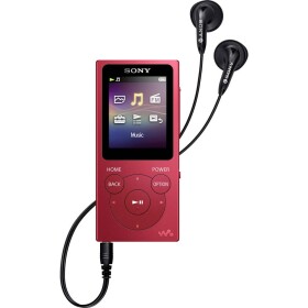 SONY NW-E394 červená / Digitálny hudobný prehrávač Walkman® / 8GB / 1.77 / 35h / Micro USB / FM Tuner (NWE394R.CEW)