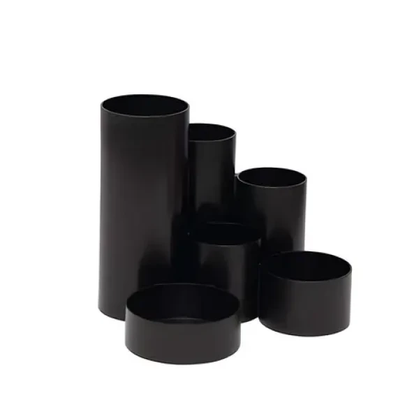 Maul MAULtubo Recycling čierna / Stojanček na písacie potreby / 6 priehradok / recyklovaný plast (4115690)