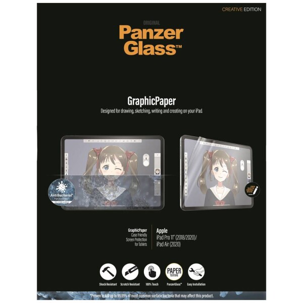 PanzerGlass PanzerGlass GraphicPaper iPad Pro 11" (18/20/21)/ Air(20), Anti Glare, Case Friendly, Antibacterial