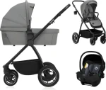 Lionelo Kočík kombinovaný Meril 3v1 Grey Stone / Hliníkový rám / Terénne bicykle / Autosedačka do 13 kg (LO-MERIL 3IN1 GREY STONE)