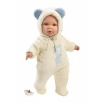 Llorens 14207 BABY ENZO - realistická bábika bábätko s mäkkým látkovým telom - 42 cm