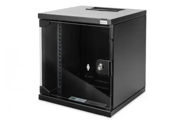 Digitus DN-10-SET-1-B čierna / Nástenná sieťová skriňa / 10" / 6U / 312x300 mm / IP20 (DN-10-SET-1-B)