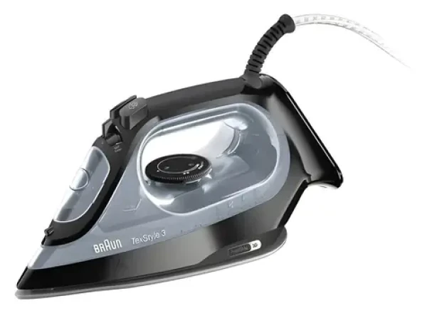 Braun TexStyle 3 SI3055BK čierna / Naparovacia žehlička / 220-240 V / 1,2 kg / 5 rokov záruka (0127405005)
