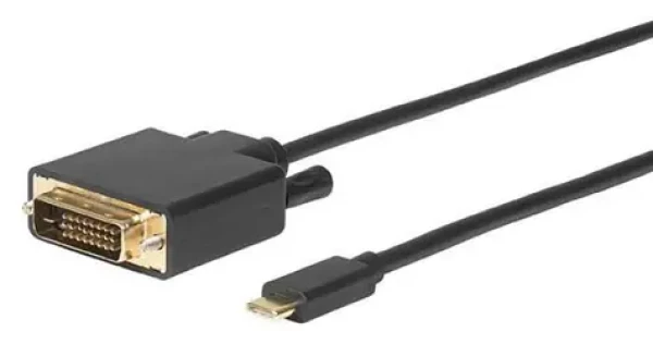 MicroConnect kábel USB-C (M) - DVI-D Dual-Link (M) 1.8m čierna (USB3.1CDVI18B)