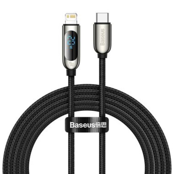 Baseus CATLSK-A01 Kábel USB-C (M) - Lightning (M) 2 m čierna / 20W (CATLSK-A01)