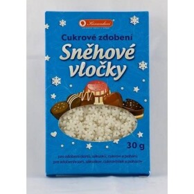 Cukrové zdobenie snehové vločky 30g - Kovandovi - Kovandovi