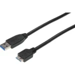 Digitus čierny / USB kábel / USB-A - Micro USB-B / USB 3.0 / 1 m (AK-300116-010-S)