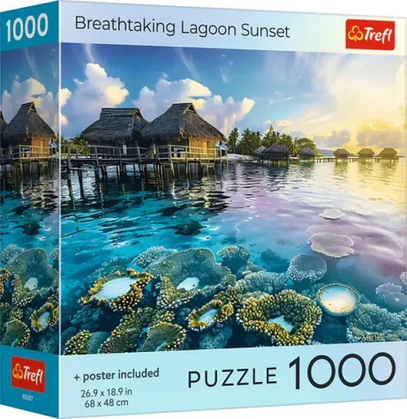 Trefl Puzzle Západ slnka NAD lagúnou