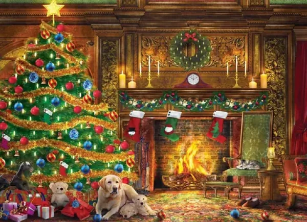 EUROGRAPHICS Puzzle Labradori pri stromčeku