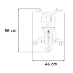 Mamido Detská elektrická motorka Future 88 čierna