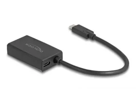 DeLock DisplayPort na USB-C čierna / Adaptér / DisplayPort 1.2 / 4K 60 Hz (61059)