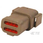 TE Connectivity zástrčkový konektor na kábel DTM Počet pólov 8 DTM04-08PA-E003 1 ks; DTM04-08PA-E003