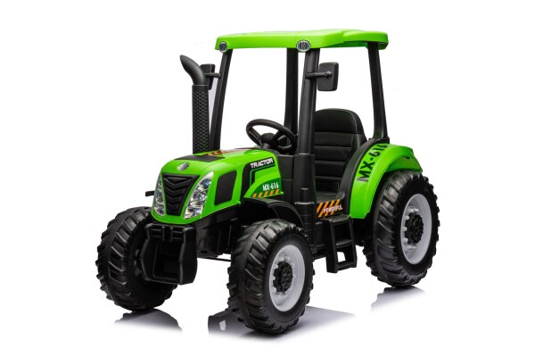 Mamido Mamido Detský elektrický traktor MX-616 s kabínou 12V | 2x45W zelený