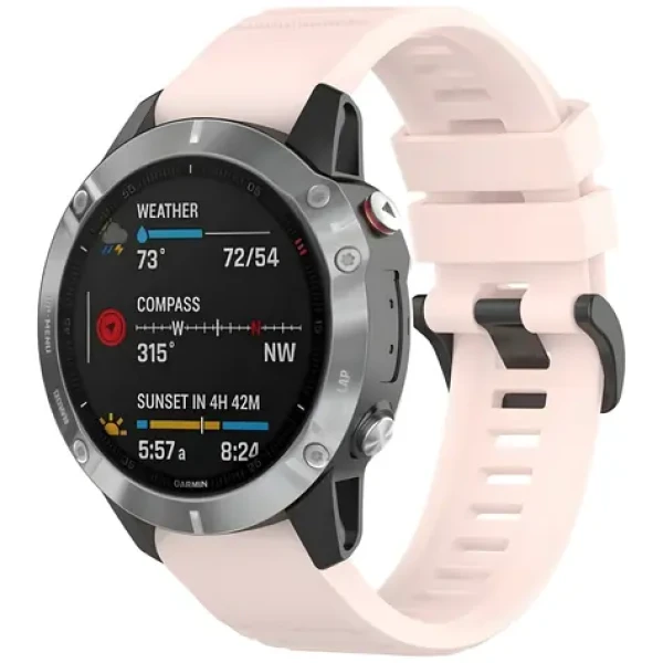 Beline Watch ružová / Remienok pre smartwatch / Garmin Fenix 7 Pro/8/ Fenix E/Epix Pro Gen2 / silikón (05908047991235)