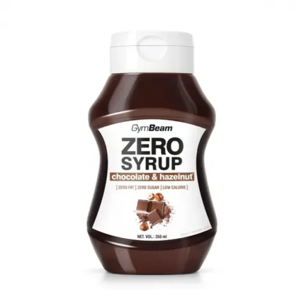 ZERO SIRUP čokoláda a lieskový oriešok - GymBeam (lieskový orech čokoláda, 350 ml) (28646-1)
