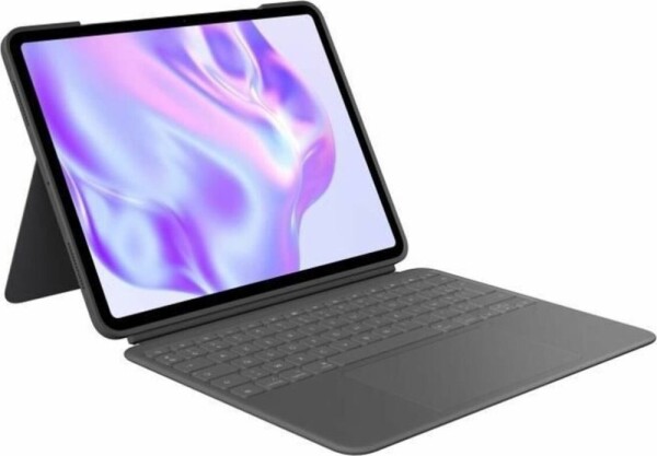 Logitech Logitech Combo Touch - Tastatur und Foliohulle - mit Trackpad - hinterleuchtet - Apple Smart connector - AZERTY - Franzosisch - Graphite - fur Apple 13-inch iPad Pro (M4)