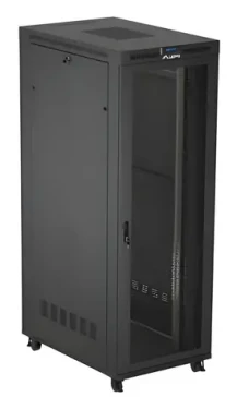 Lanberg FF01-8247-23BL čierna / Stojanový rozvádzač / 19" / 47U / 800x1200 mm / nosnosť 1200 kg (FF01-8247-23BL)