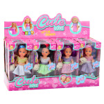 Mamido Súprava Mini bábika v šatách so psíkom Mix 12 cm