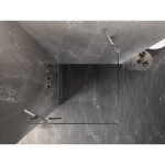 MEXEN/S - Lunar sprchovací kút dvere krídlové ľavá 100 x 100, transparent, chróm 834-100-100-01-00-L