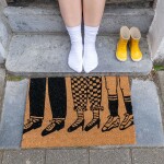 Helen b Rohožka z kokosového vlákna Feet 60 x 40 cm