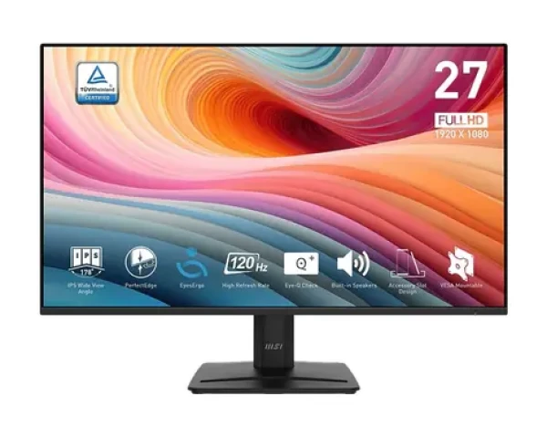 27" MSI PRE MP275 E2 čierna / IPS / FHD / 16:9 / 1ms / 1000:1 / 300cd-m2 / HDMI + DP + VGA / VESA (PRO MP275 E2)