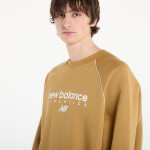 Mikina New Balance Linear Graphic Fleece Crew Stucco XL