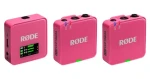 Rode Wireless GO Gen 3 ružová (WIGOGEN3PIN) / Bezdrôtový mikrofónny systém / 2x vysielač a 1x prijímač / 3.5mm jack (WIGOGEN3PIN)