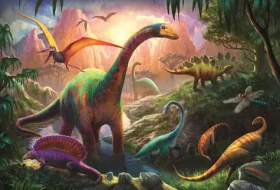 Trefl - Puzzle - Svet dinosaurov