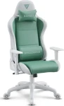 SENSE7 Spellcaster FUKU PU bielo-zelená / Herné stoličky / Eko-koža / nastaviteľné / pojazdové kolieska / nosnosť 150 kg (5902659845122)