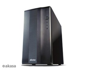 AKASA AK-BKCSE-05 Omega case / bez zdroja / ATX / USB 2.0 / HD audio / čierna (AK-BKCSE-05)