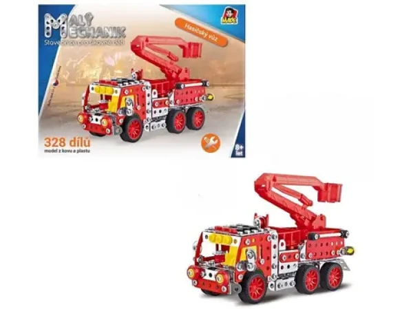 MaDe 08340 Malý mechanik hasičské auto s plošinou