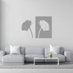 Veselá Stena Samolepka Margaréty Farba: fialová, Veľkosť: 60 x 43 cm